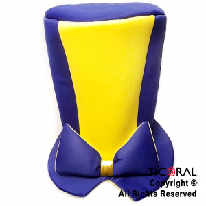 SOMBRERO GALERA ALTA CON MOO EQUIPO BOCA JUNIORS x 1